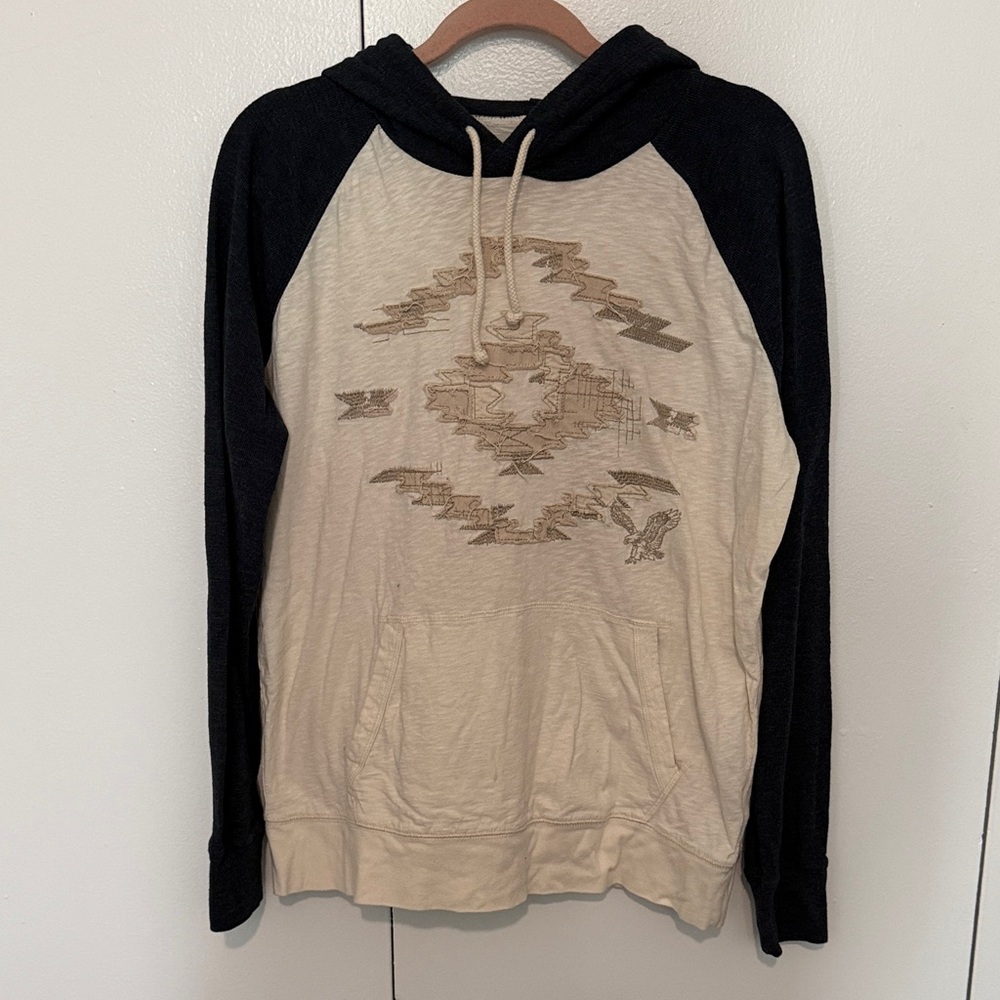 Vintage American Eagle Outfitters Heritage Thermal Top Hoodie